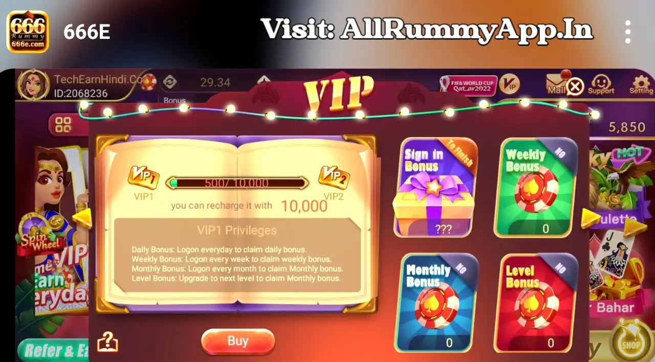 666E Rummy APK VIP Program